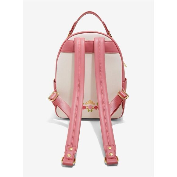 Loungefly Disney Sleeping Beauty Aurora Hinge Portrait Floral Mini Backpack - Picture 9 of 9